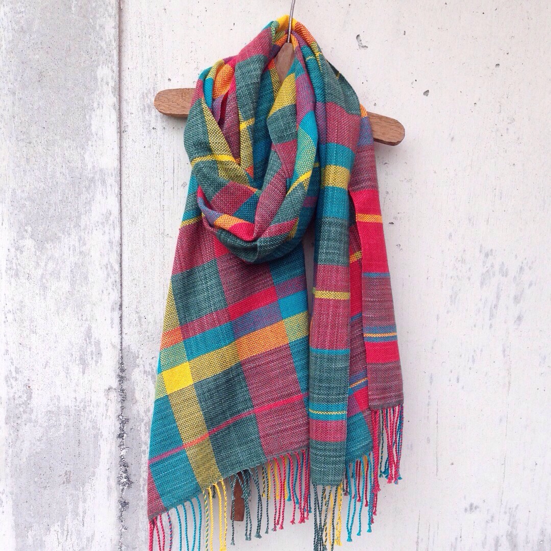 【手染め・手織り】MERINO WOOL100%ストール