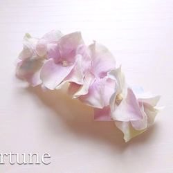 あじさいのお花畑（中）〜バレッタNo.2〜 フラワーバレッタNo.2 バレッタ fortune 通販 1148800｜Creema