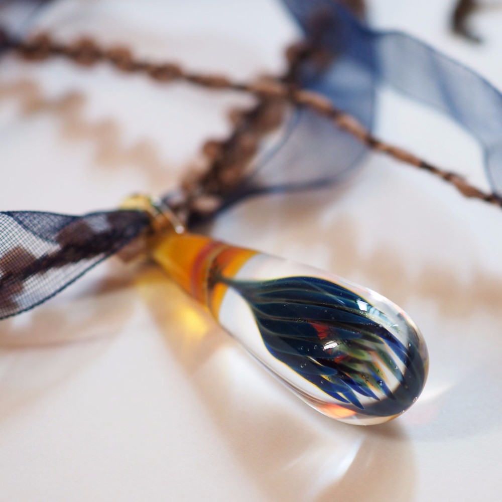 ガラスの花 ネックレス N03