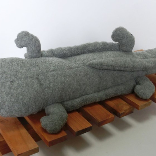 動物のお人形サン オオイケ《サンちゃん☆ソフビ人形》約39㎝【当時物】 レトロ