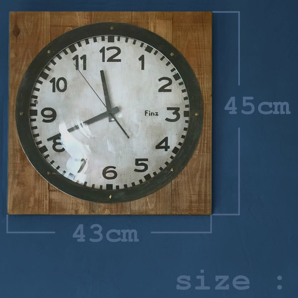 大型 壁掛け時計 掛け時計 FINZ TRENCH 5枚目の画像