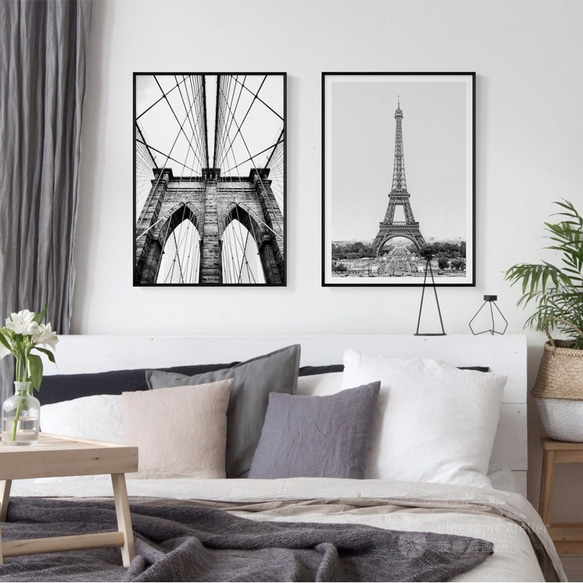 菠蘿選畫所 – 巴黎鐵塔  30x40cm  北歐/ 插畫/ 攝影/ 裝飾畫/ 複製畫/ painting 第3張的照片
