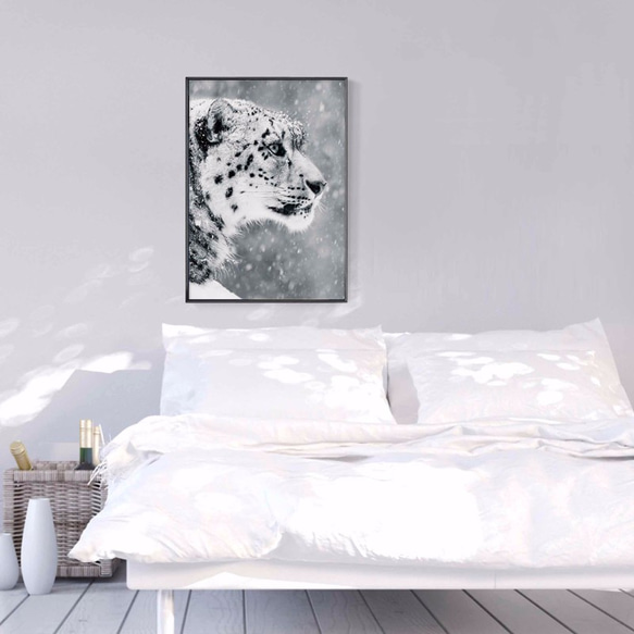 パイナップル絵画セレクション – Persistence-Snow Leopard 30x40cm 北欧 / イラスト / 写真 2枚目の画像