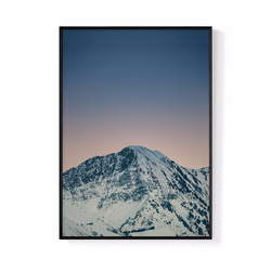パイナップル絵画セレクション – 雪を頂いた山 42x60cm (A2) 北欧/山/写真/複製/装飾画/絵画 1枚目の画像