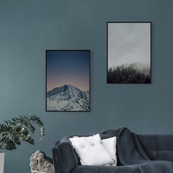 パイナップル絵画セレクション – 雪を頂いた山 42x60cm (A2) 北欧/山/写真/複製/装飾画/絵画 5枚目の画像