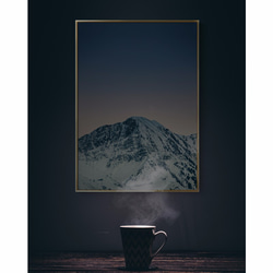 パイナップル絵画セレクション - 雪をかぶった山 30x40cm 北欧/山/写真/複製/装飾画/絵画 3枚目の画像