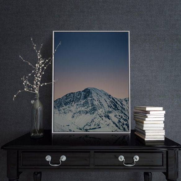 菠蘿選畫所 – 皚皚雪山 30x40cm 北歐/ 山/ 攝影/ 複製畫/ 裝飾畫/ painting 第5張的照片