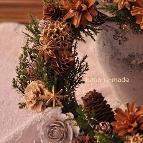 8種類の木の実のリース リース はなりえmade 通販 343339