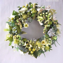 ライムグリーンと実：wreath 6枚目の画像