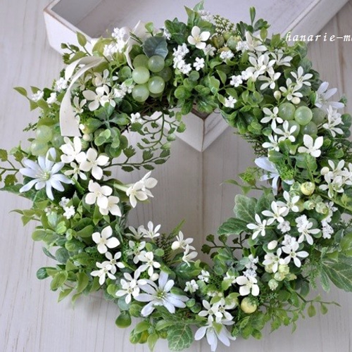 グリーンと花々のリース グリーンと花々のリース 【公式通販】