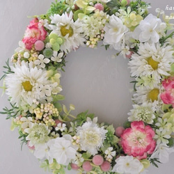 sweet flowers & little sugar balls：wreath　 1枚目の画像