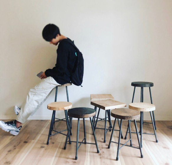 circle stool 60 /スツール /ハイスツール 6枚目の画像