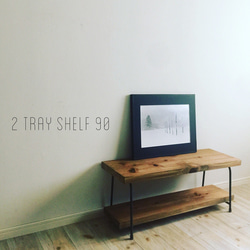 2 tray shelf 90 /シェルフ /テレビボード 1枚目の画像