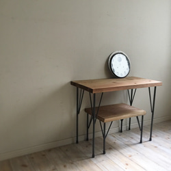 simple desk + mini bench／デスク+ベンチ／デスクセット 5枚目の画像