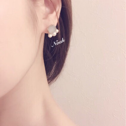 pearl bijou pierce gray 2枚目の画像