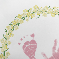 0〜1ヶ月 新生児 手形足形 台紙 3枚目の画像