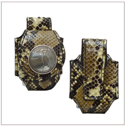 ZIPPO保護套蛇皮革打火機套蟒蛇皮革腰帶，用於硬幣康喬19020102 第2張的照片