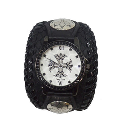 手錶人手錶黑色蟒蛇蛇皮革19020901 第2張的照片