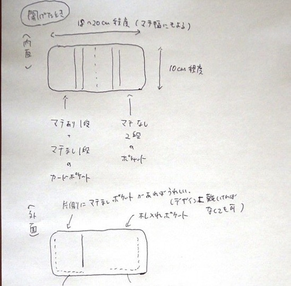 【別注品】カードポケット付き 2つ折り札入れ BLACK 6枚目の画像