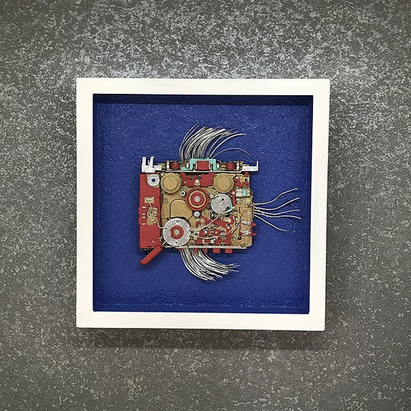 廃材アート　魚 廃材アート 魚