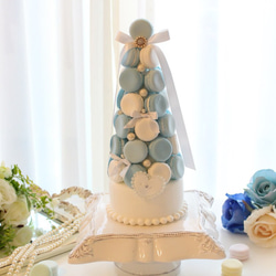 完全受注製作】シンデレラブルーのクレイケーキ(リングピロー) リング