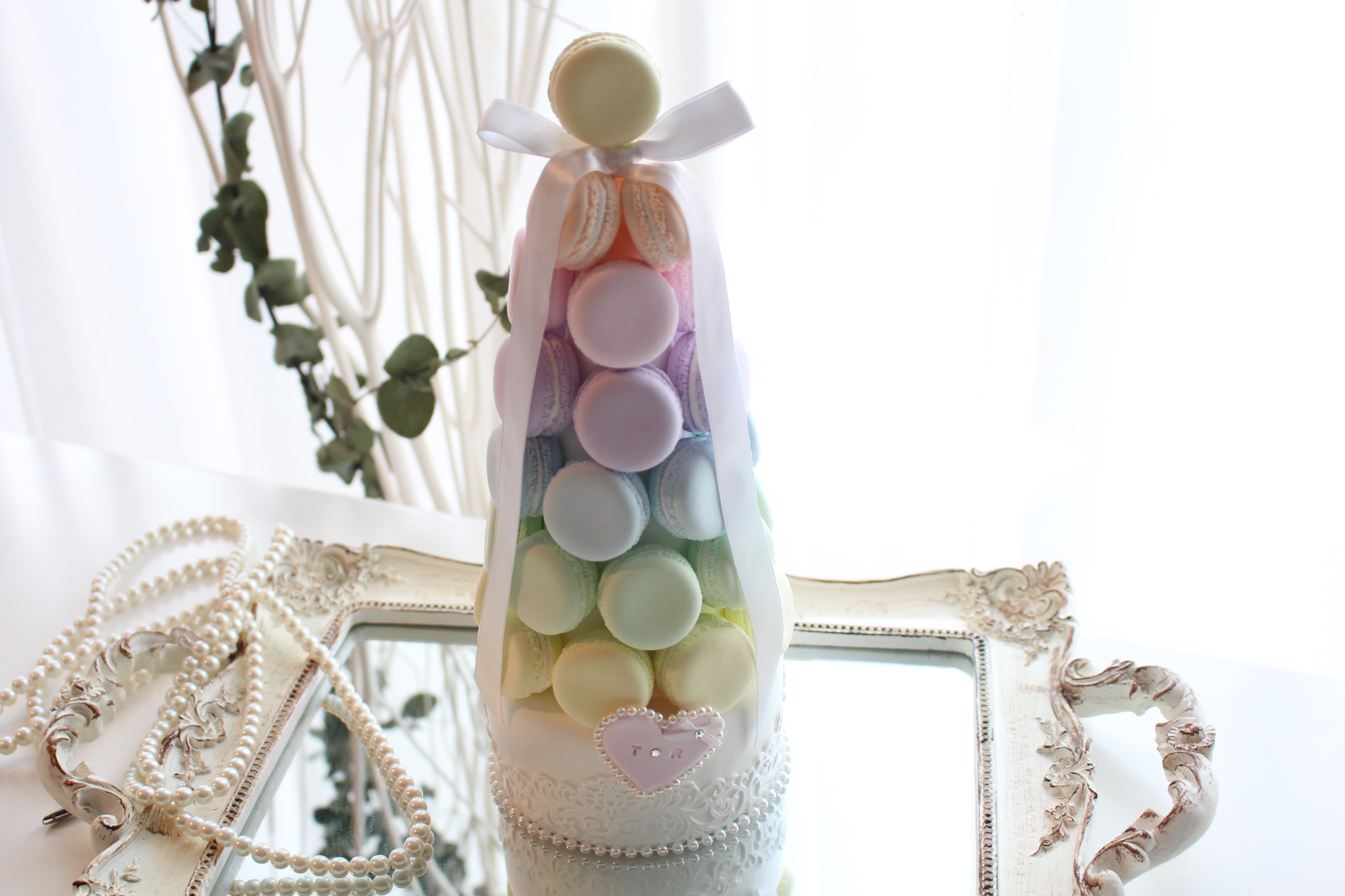 ♡虹色マカロンタワー♡ リングピロー Rilu 通販 5189717