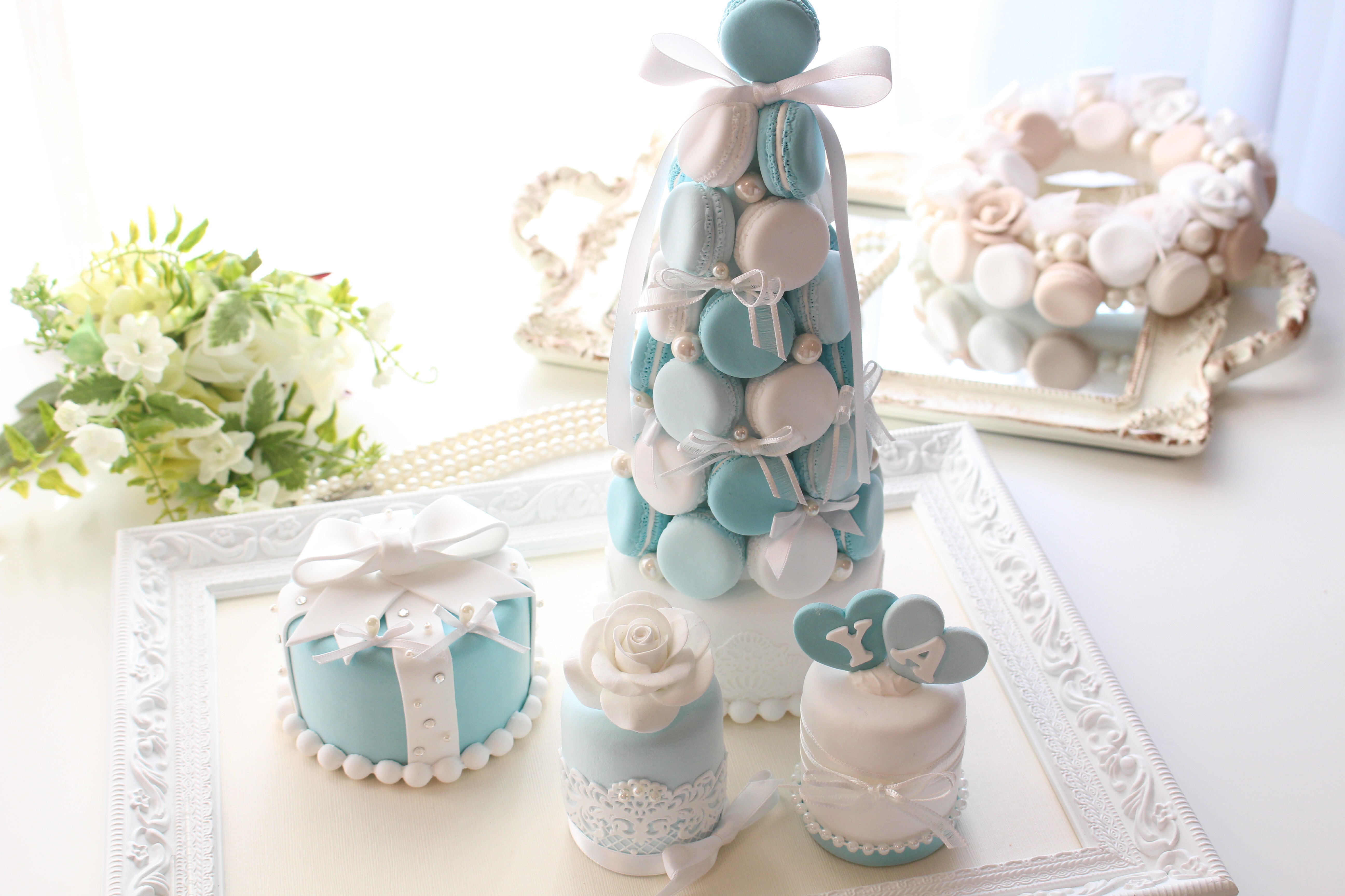 ♡リングピロー&マカロンタワー（セット商品）