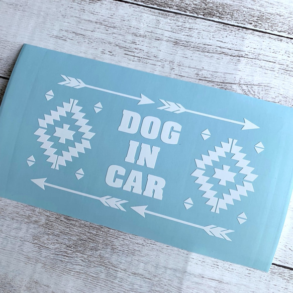 DOG IN CAR ステッカー ☆ オルテガ 3枚目の画像