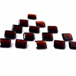 8 × 10 mm aaa 品質天然ガーネット八角形の宝石、赤の色/5 個 2枚目の画像