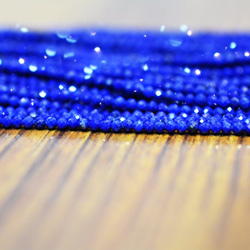 natural Lapis Faceted Beads 第2張的照片