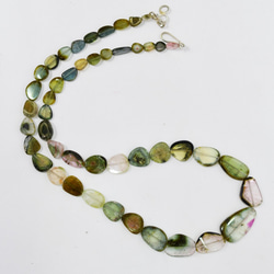 Multi Tourmaline Slices Necklace / 5.0-12.0mm 1枚目の画像