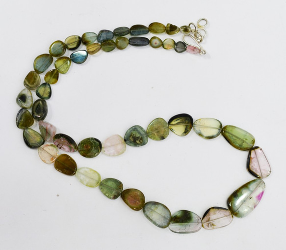 Multi Tourmaline Slices Necklace / 5.0-12.0mm 2枚目の画像