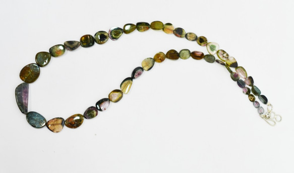 Multi Tourmaline Slices Necklace / 5. 0-10.0mm 1枚目の画像