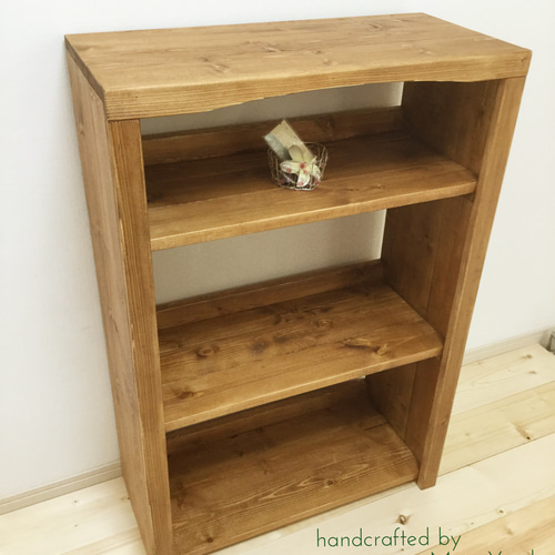 オープンシェルフ☆ナチュラルヴィンテージ【W62cm H93cm D28.5cm】A4