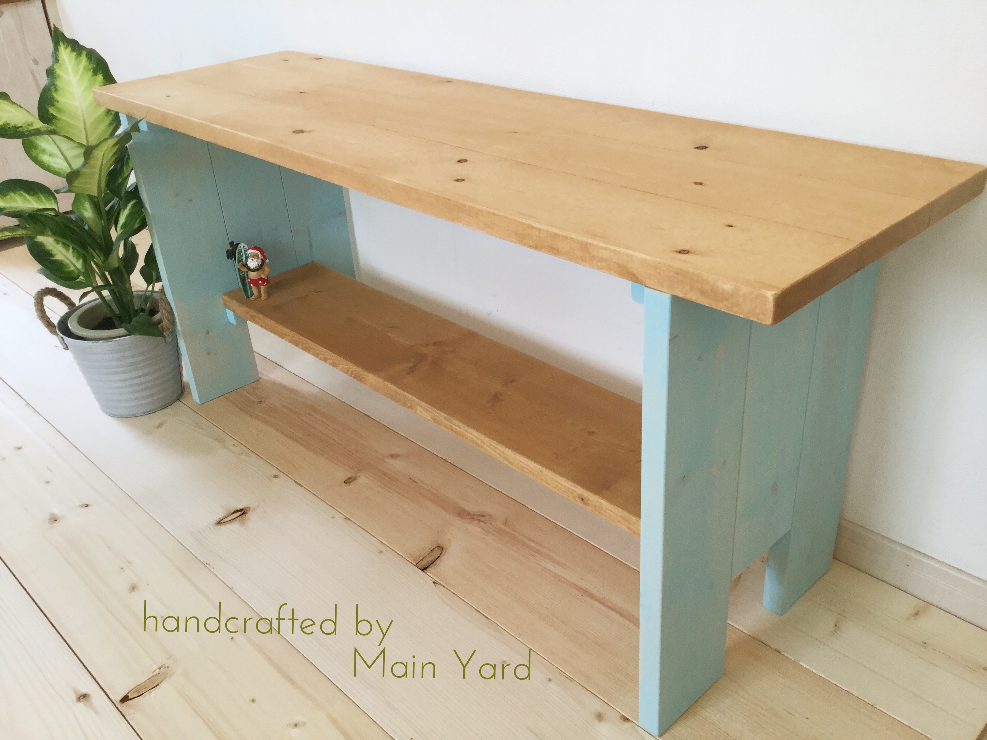 ベンチ☆西海岸ナチュラルヴィンテージ【H40cm W90cm D27cm】ローボード　西海岸スタイル