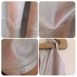 人工皮革 秋のコクーンスカート 3枚目の画像