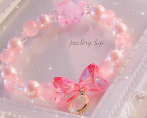 new . . Magical sweet Angelフィンガーブレスレット ピンク