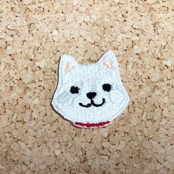 でっかいお顔の柴犬 刺繍 アップリケ 犬 アップリケ 柴 柴犬 4枚目の画像