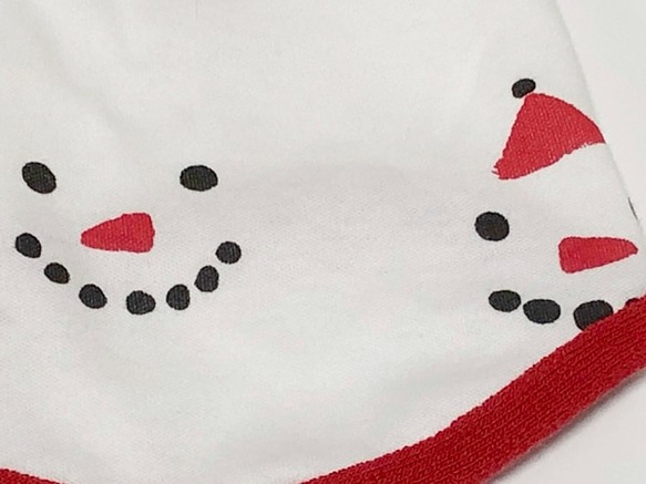 タンクトップ サンタ＆スノーマン 【レッド】 Dog 犬服  ドッグウェア 小型犬 クリスマス スノーマン 4枚目の画像