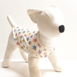 【NEW】 タンクトップ にこにこうさぴょん 【カラフルピンク】 Dog 犬服 ドッグウェア 8枚目の画像