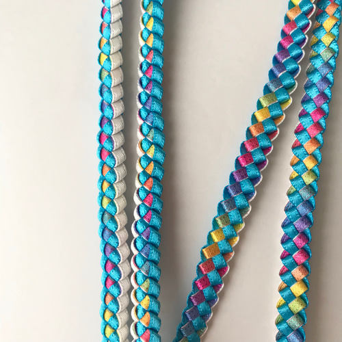 再販＊青空と虹のネックストラップ＊ハワイアンリボン その他