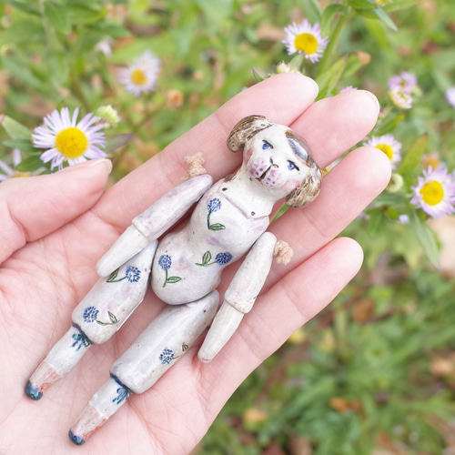 予約商品)チャイナヘッドドール風 ビスクドール (犬)わんちゃん
