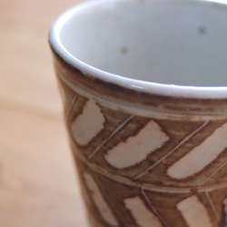 白釉 鎬 コーヒーカップ（エスプレッソ・小ぶりカップ） 5枚目の画像