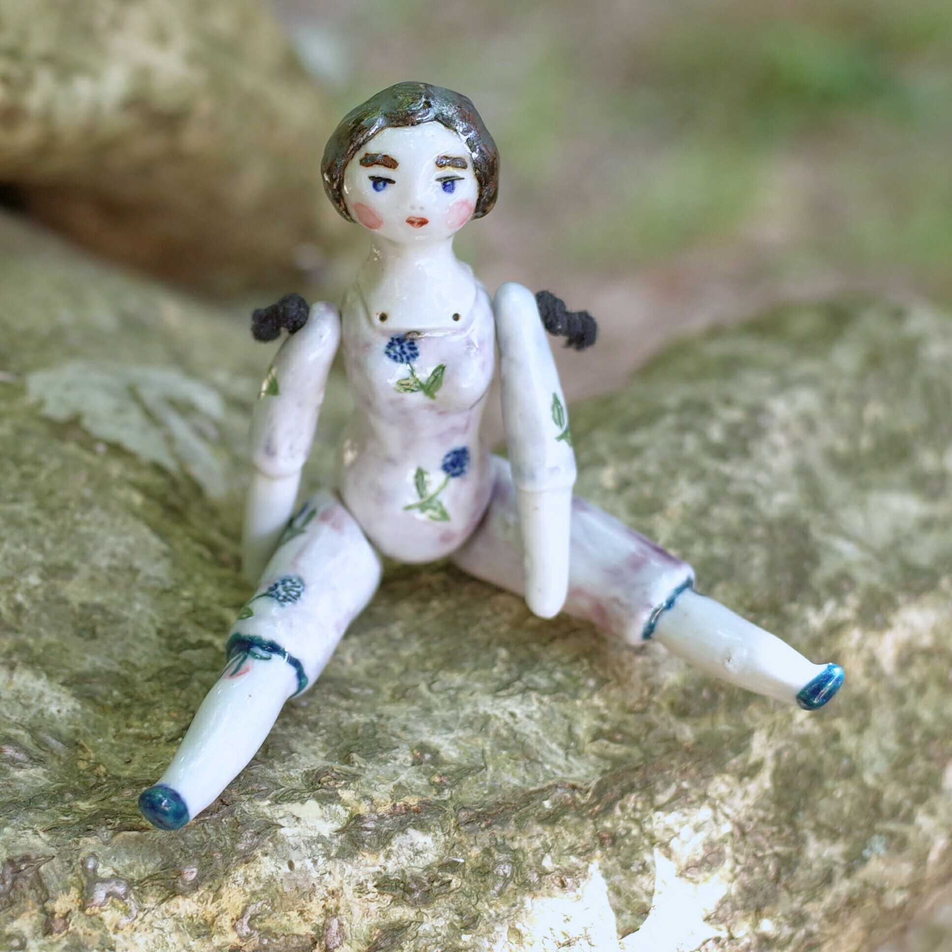 pimirin 作家 陶器チャイナヘッド ぬいぐるみ テディベア ハンド