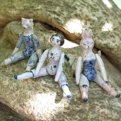 チャイナヘッドドール風   ヴィスクドール  陶人形 9枚目の画像