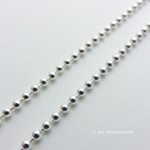 お取り寄せ商品　SV925製　ボールチェーン　太さ2.0mm　全長50cm　001BC0200_50