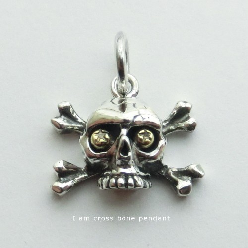 受注生産商品　クロスボーン　スカルペンダント　シルバー925　IP0139 5,390円