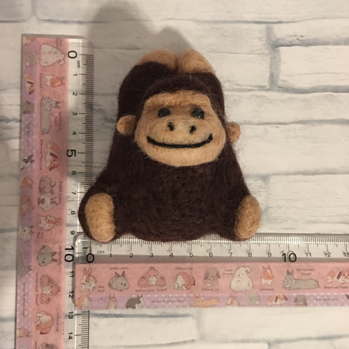 ゴリラ 羊毛フェルト クリップ 羊毛フェルト chomi 通販 9230755