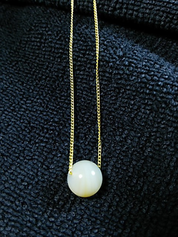 訳あり数量限定！天然真珠(アコヤ貝 10mm)１４ｋｇｆネックレス 2枚目の画像