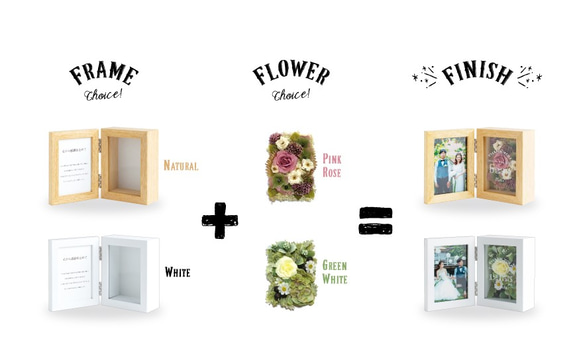 【両親への感謝状】　フルール　フラワーフォトボックス 【Sサイズ】　贈呈品 結婚式 両親 ウェディング プレゼント 7枚目の画像